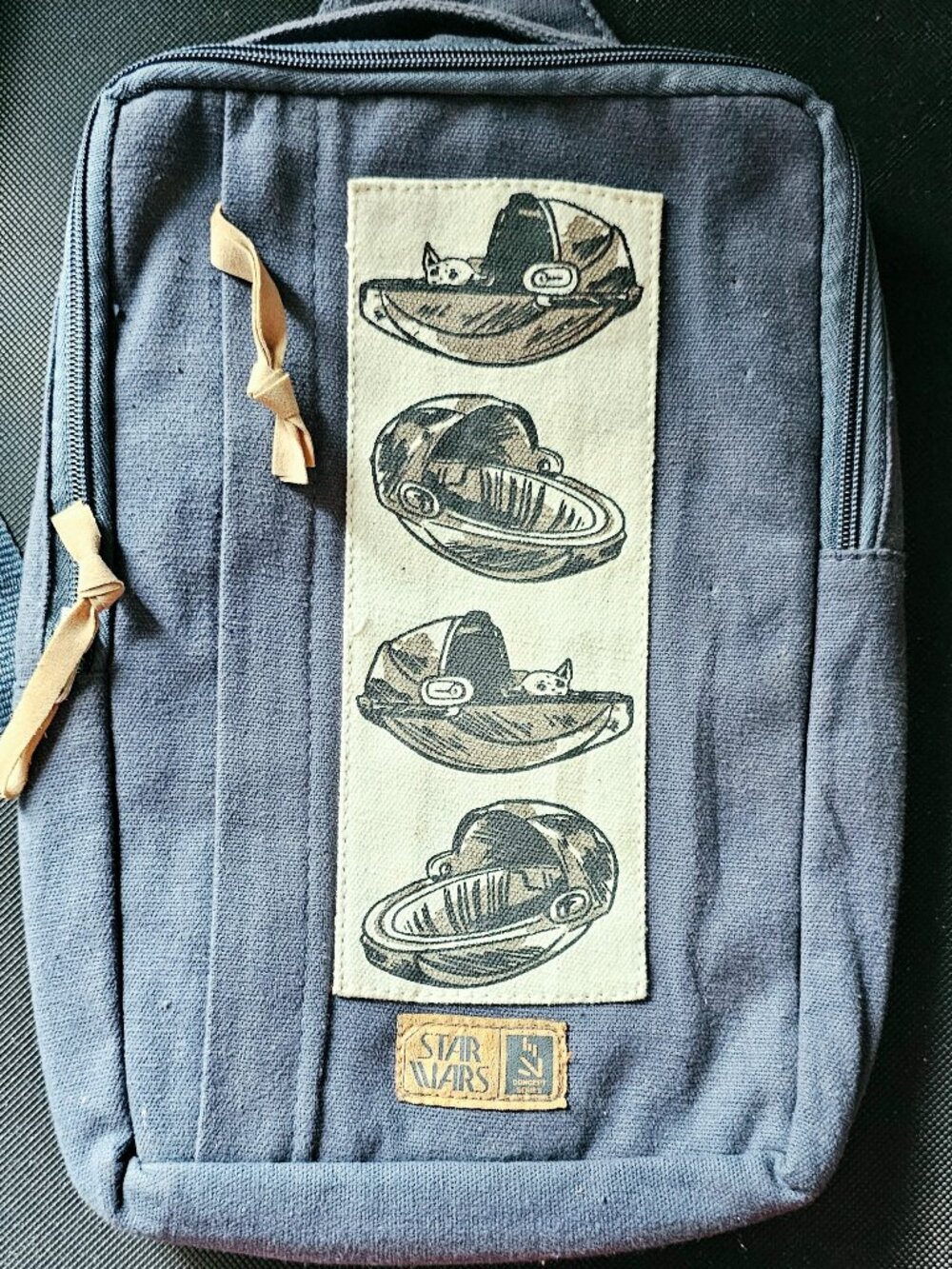 Disney Star Wars Sling Crossbody Bag The Mandalorian Baby Yoda Grogu Denim